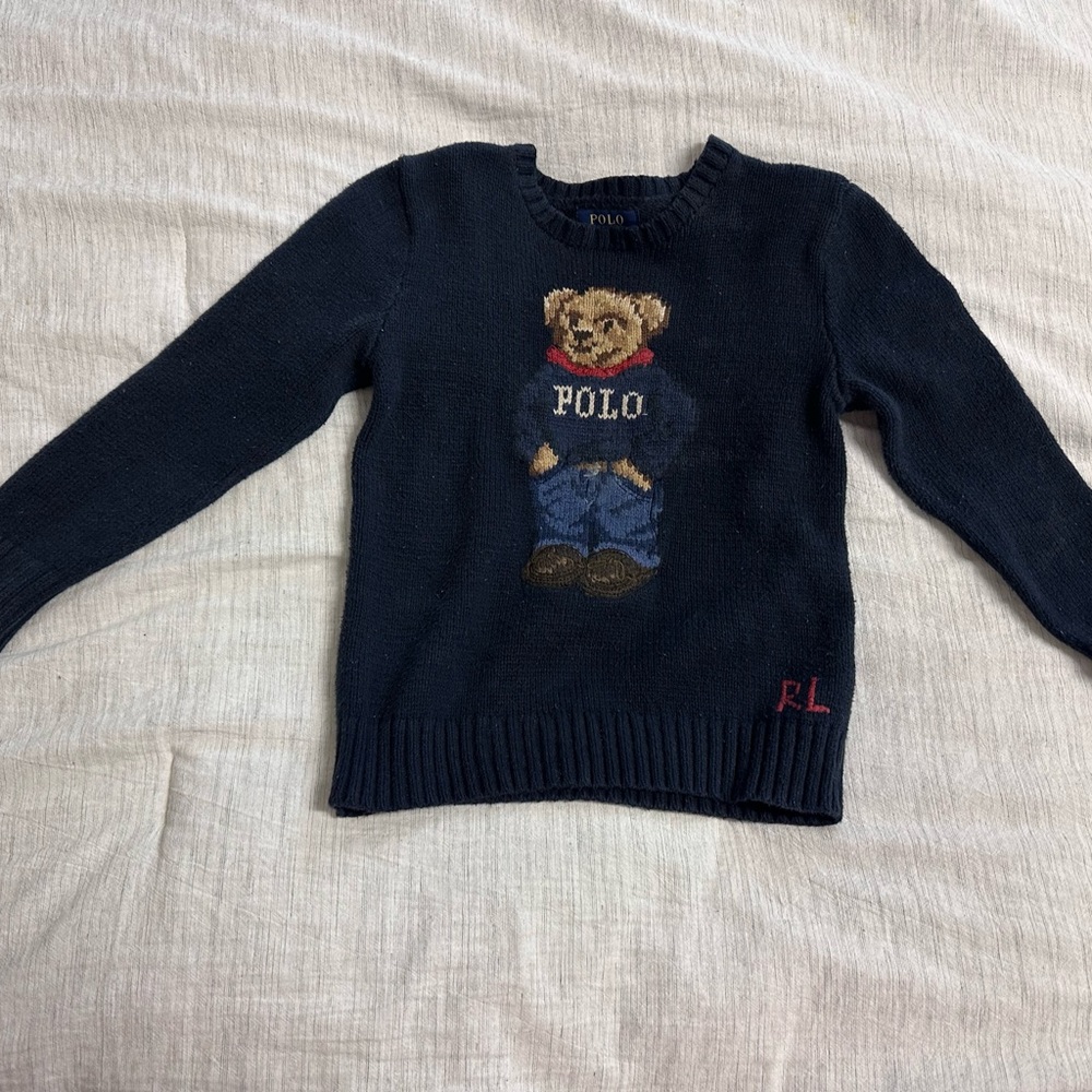 Polo by Ralph Lauren Navy Polo Bear Sweater